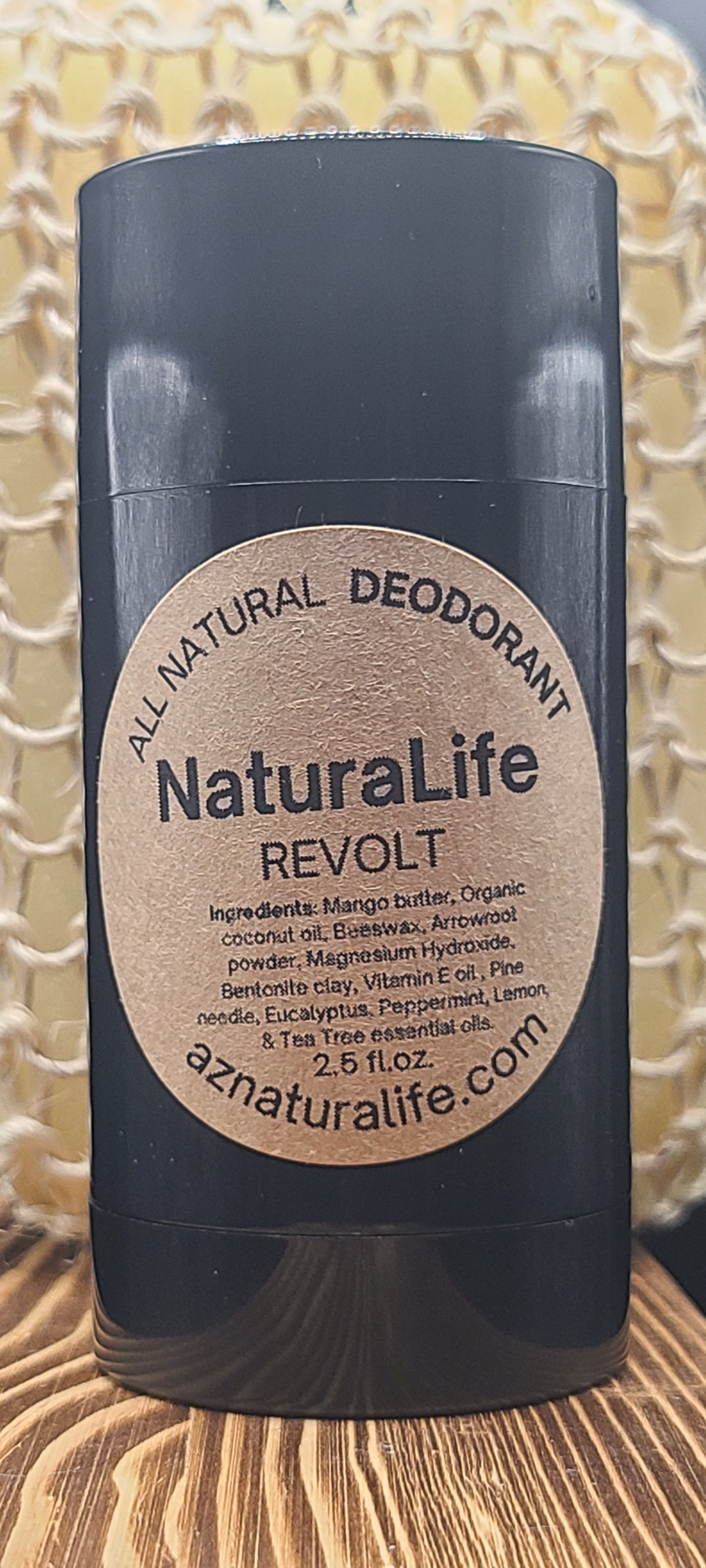 Aluminum Free Deodorant - Natural - Revolt - 2.5 floz