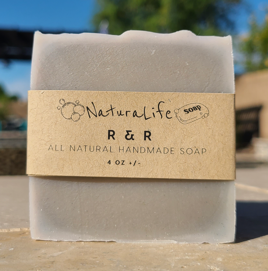 Soap - Cold Processed - Tallow - Natural - R&R - Peppermint - Ginger - Eucalyptus - Rosemary - Lavender