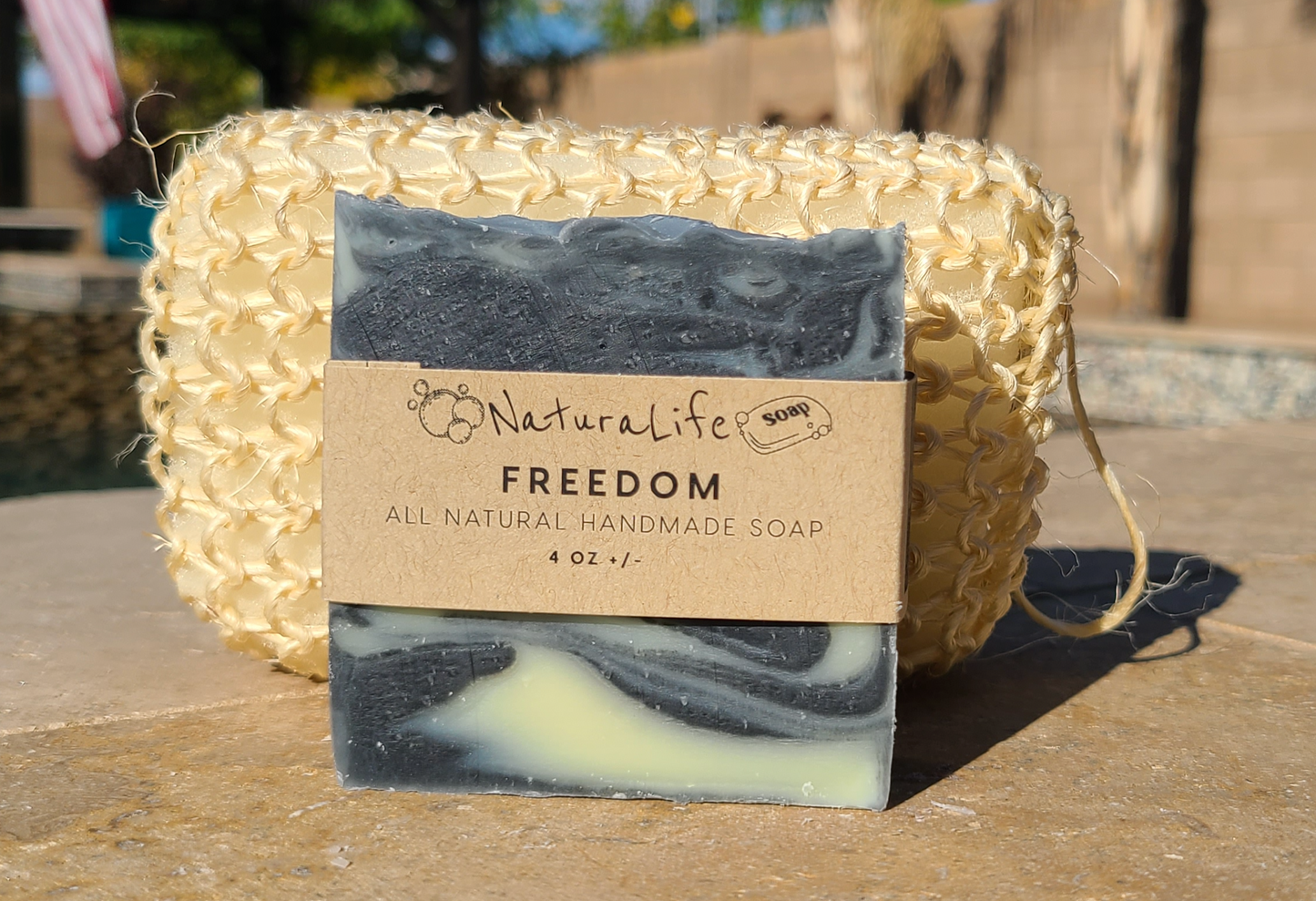 Soap - Cold Processed - Shea - Natural - Freedom - Tea Tree - Lemongrass - Lavender - Activated Charcoal