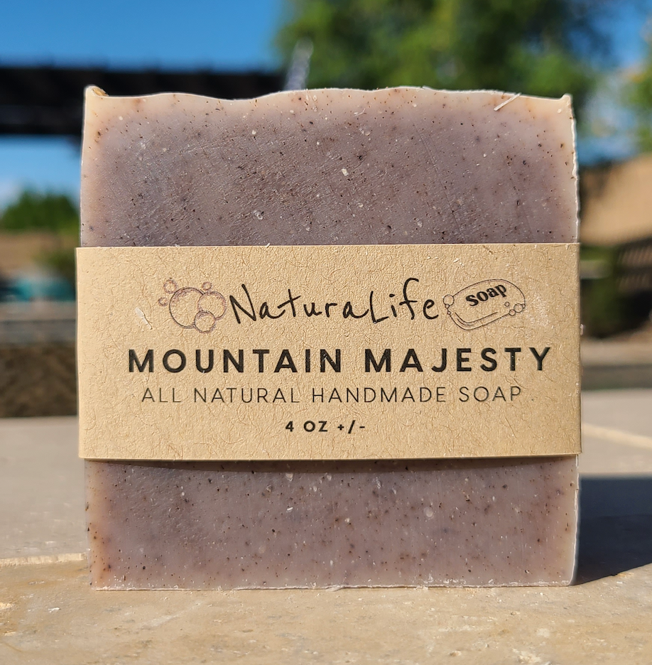 Soap - Cold Processed - Shea - Natural - Mountain Majesty - Lavender