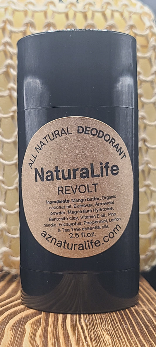Aluminum Free Deodorant - Natural - Revolt - 2.5 floz