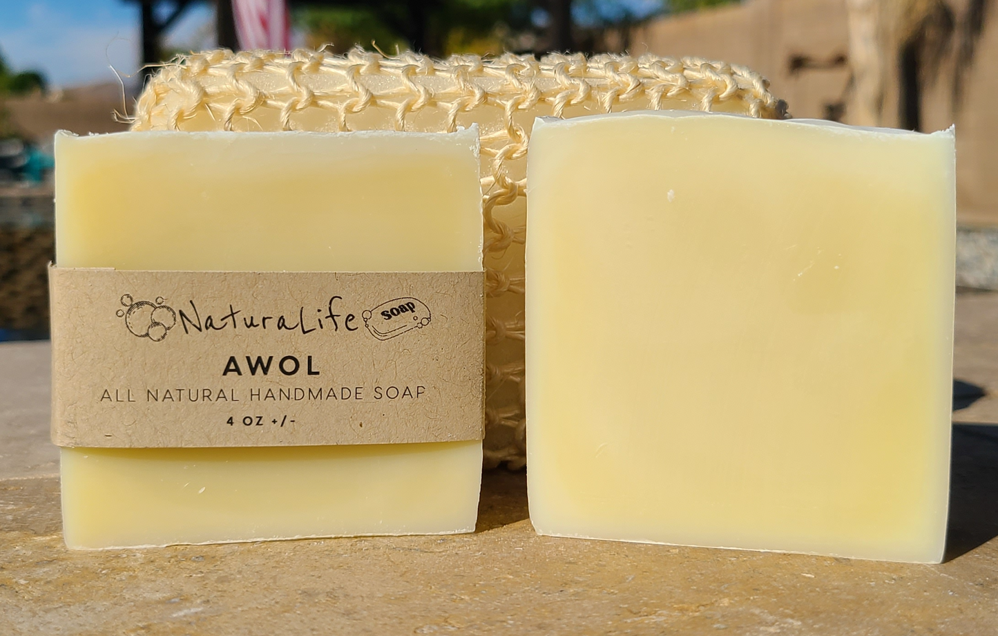 Shea Based Cold Processed All Natural Soap - AWOL - Unscented - No Color