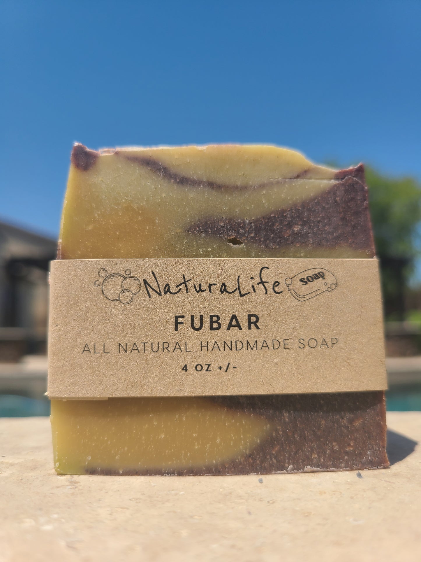 Shea Based Cold Processed All Natural Soap - Fubar - Lime - Lemongrass - Orange