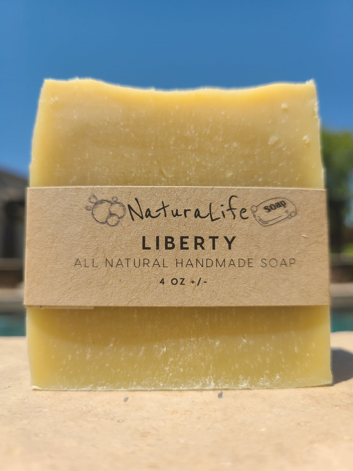 Shea Based Cold Processed All Natural Soap - Liberty - Bergamot - Basil -Spearmint