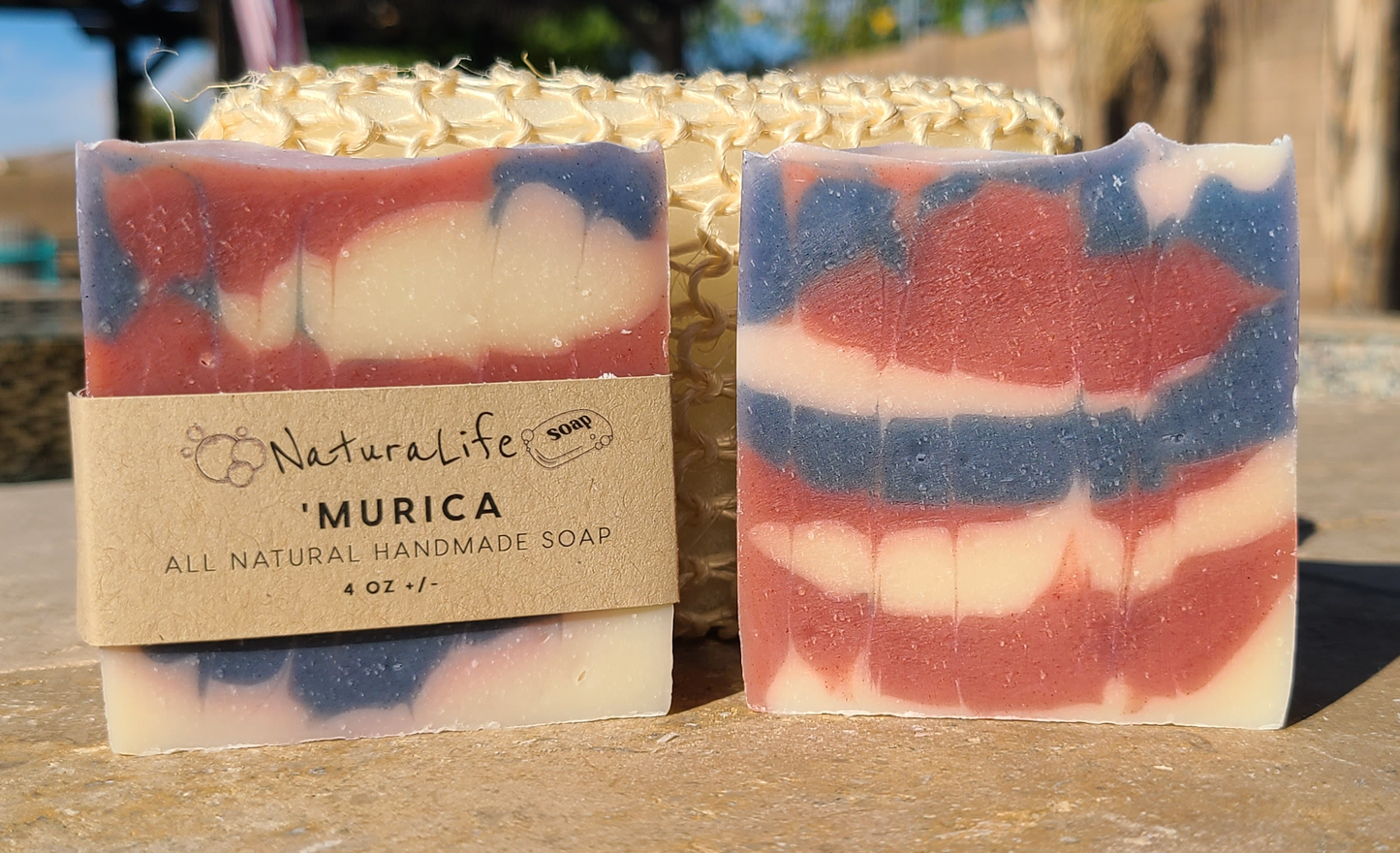 Shea Based Cold Processed All Natural Soap - Murica - Lavender - Orange - Patchouli - Bergamot