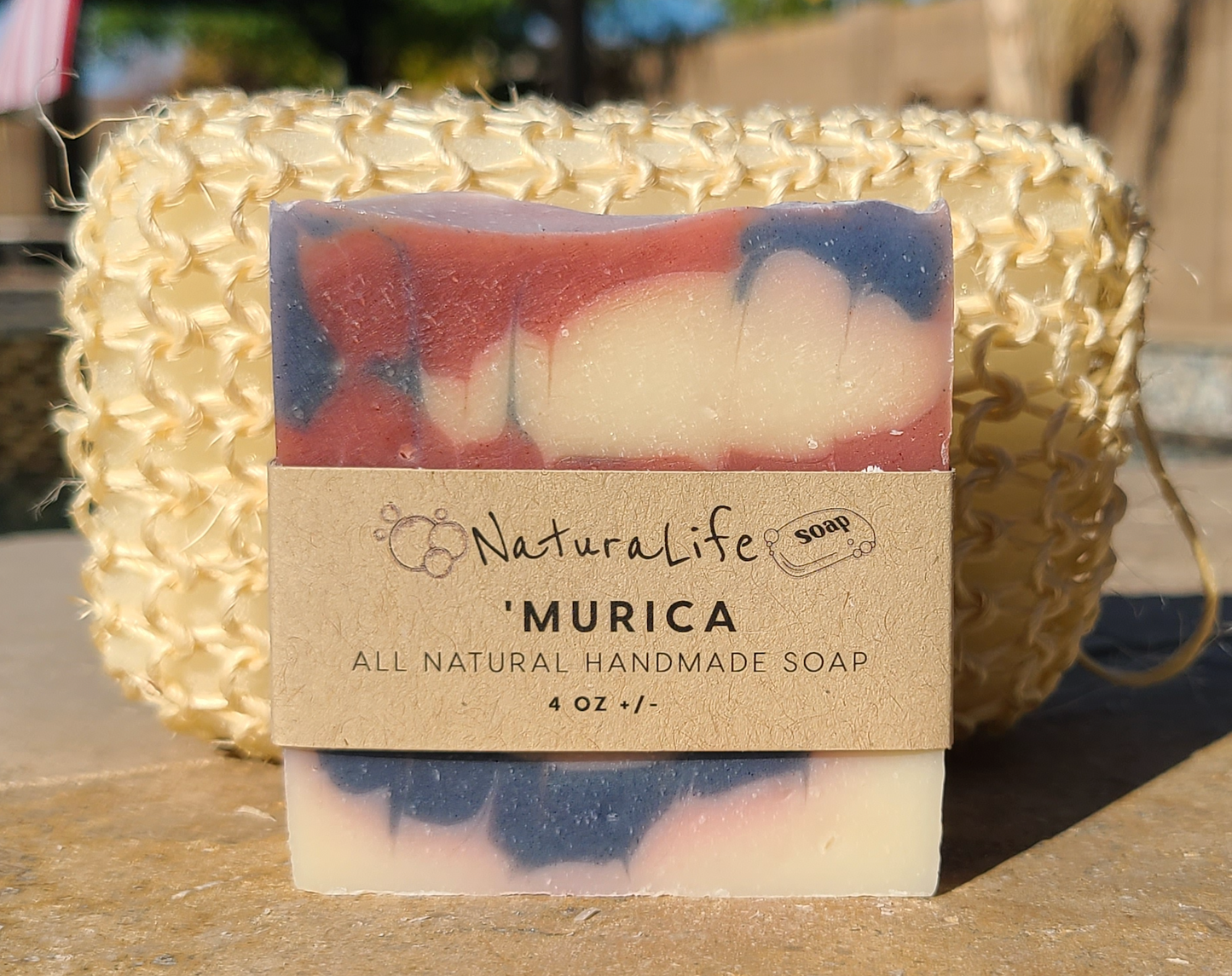 Shea Based Cold Processed All Natural Soap - Murica - Lavender - Orange - Patchouli - Bergamot