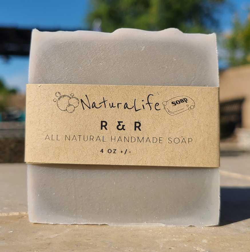 Shea Based Cold Processed All Natural Soap - R&R - Peppermint - Ginger - Eucalyptus - Rosemary - Lavender